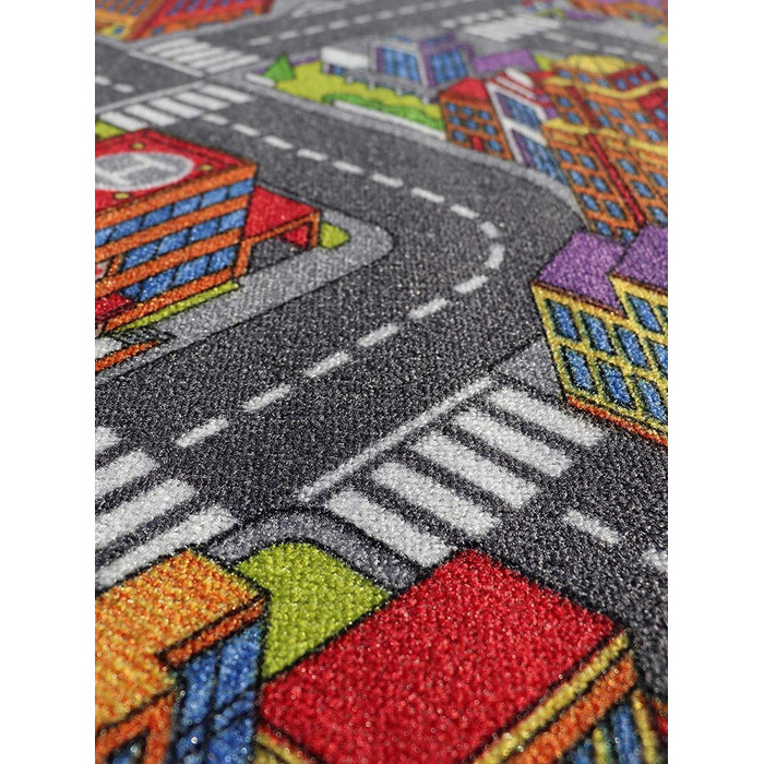 Килимок для ігор Primaflor-міцний дитячий килимок-високоякісний килимок для дитячої-Килимок для ігор для хлопчиків і дівчаток - - 95x133 см (велике місто, 160x200 см)