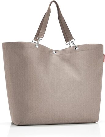 Сумка-шопер Reisenthel Shopper XL – велика, стильна, з водонепроникного матеріалу Herringbone Mokka