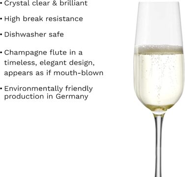 Бокали для білого вина Stölzle Lausitz Weinland 6 шт, 290 мл - Кришталеві келихи для червоного та білого вина, Німеччина