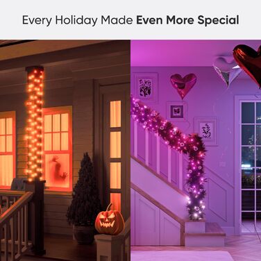 Nanoleaf Holiday String Lights Outdoor - 25 метрів, 300 LED, 18W, EU Smarte Lichterkette Pro