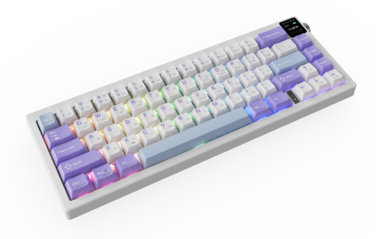 Бездротова механічна клавіатура Ajazz AK650 Flying Fish Switch - Purple (AK650-FF-PWB)