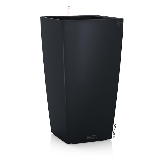 Lechuza Cubico Color 40 - Комплект для вирощування, сірий шифер, 39.5x39.5x75.5 см