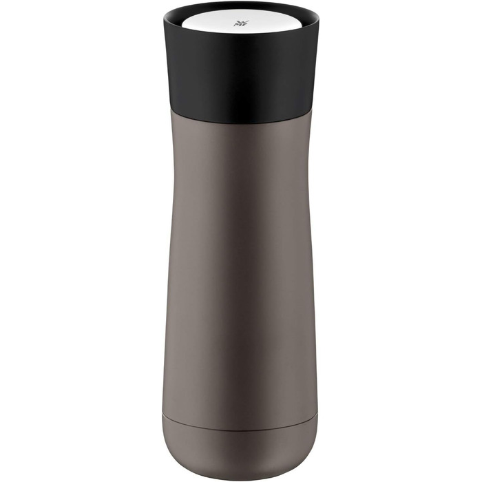 Термокружка WMF Impulse 350 мл, з автоматичним клапаном та 360° отвором, підтримує температуру до 8 годин (гаряче) / 12 годин (холодне), сірий колір