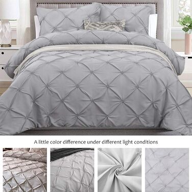 Комплект постільної білизни WONGS BEDDING 135x200 см, 2 шт. и, мікрофібра, блискавка, сірий