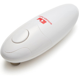 Електричний відкривач банок Kitchen Mama 2.0: автоматичний, бездротовий, з гладкою кромкою, безпечний для харчових продуктів