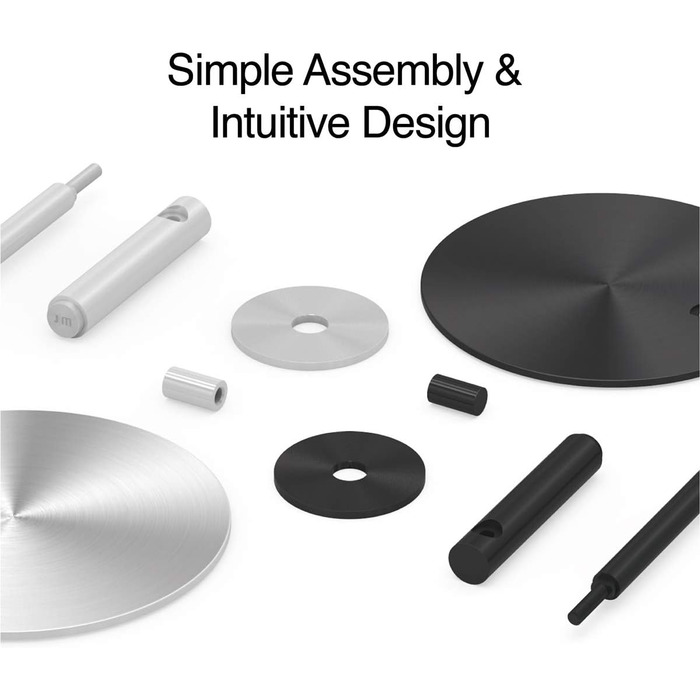 Підставка для навушників Just Mobile Avant - стильний стійкий тримач з алюмінію (чорний)