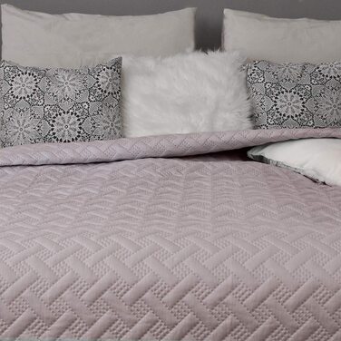Покривало ліжка & Дивани накидний покривало диван дня плетений візерунок ковдри Betthusse XXL стеля накидний berdecke Altrose 240см х 260см (220 х 240см, рожевий)