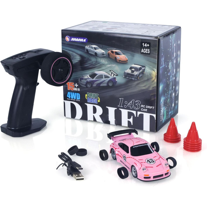 Радіокерований автомобіль Toucan RC Hobby RTR 4x4 1/43 - Повнорозмірний, швидкісний міні-автомобіль