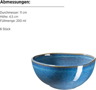 MÄSER Cordelia: Кавовий сервіс на 6 осіб (12 предметів) з кераміки, колір Sand Grün