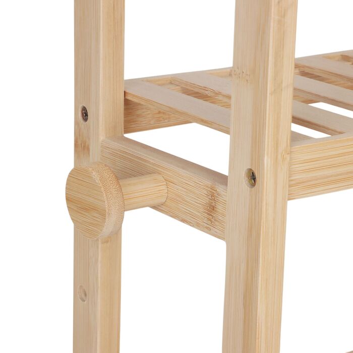 Поличка для ванної кімнати Relaxdays з тримачем для рушників