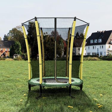 Батут дитячий JUMMICO з захисною сіткою Ø145 см, до 50 кг, для дітей від 3 років, жовтий