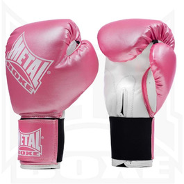 Боксерські рукавички METAL BOXE на 6 унцій рожевого кольору (троянда)
