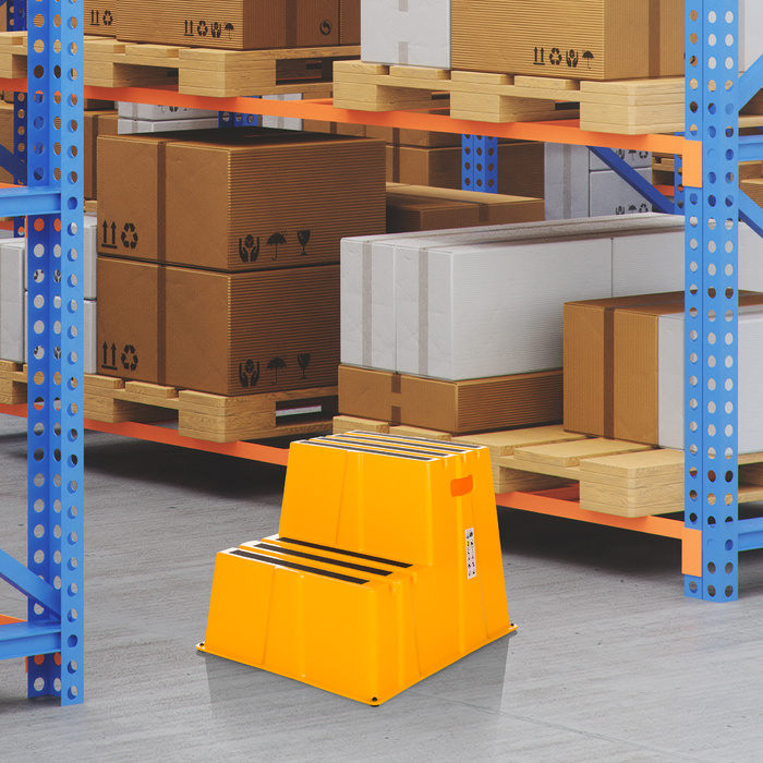 Ступенева підставка TIO-E2, пластик, жовта, hjh OFFICE