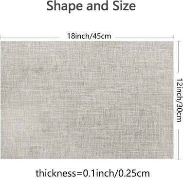 Набори серветок DACHUI 8 шт. з льону, водовідштовхувальні, термостійкі, миючі, довговічні (димно-сірий, бежевий, білий, в клітинку)