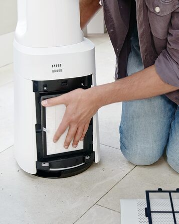 Вентилятор Pro Breeze OmniAir з очищувачем повітря, 105 см, осциляція 75°, пульт ДУ, HEPA 13, LED дисплей, 10 швидкостей, тихий, 5 режимів, 2 фільтри