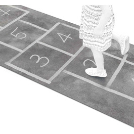 Ігровий килимок килимок бігун дитячий килимок ігровий підлоговий надувний ігровий надувний ящик нековзний знизу (240x65см, сірий)