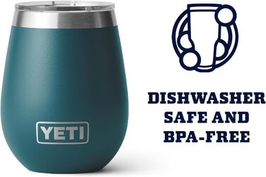 Термос YETI Rambler для вина, вакуумна ізоляція, нержавіюча сталь, кришка MagSlider, 296 мл (Agave Teal)