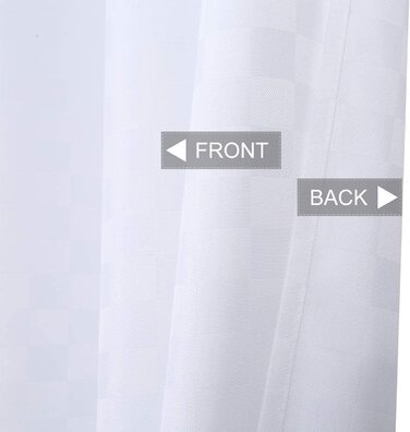 Завіса для душу Hotel Luxury 190 GSM товста поліефірна завіса для душу фіранка для душу, 180x180 см (багаторазова упаковка) (білий, 180x200 см)