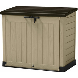 Keter Store it Out Max чорна бокс для сміття 1200 л, пластикова ємність для сміттєвих баків, вуличний контейнер