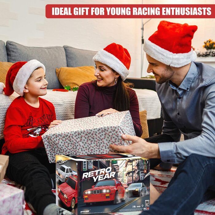 RC Автомобіль для дівчаток 1:16, Дрифт-кар зі світлодіодами 2.4GHz 4WD, Швидкість 30км/год, RTR, 2 акумулятори та дрифт-шини