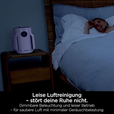 Повітряний фільтр Shark NeverChange HP150EU: для кімнат до 60 м², HEPA-фільтр на 5 років, 99,97% від алергенів, авто-режим, тиха робота, LED-дисплей, білий