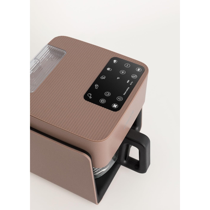 Фритюрниця готувальна повітряна 4.2 л з парогенератором, 6 програм, скляна корзина, таймер, регулювання температури, 1300W (Mokka)