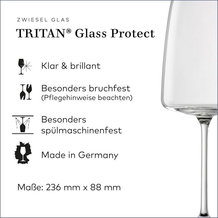 Кельментини Zwiesel Glas Vivid Senses (2 шт.) - витончені кельментини з тритан-кристалу, Made in Germany