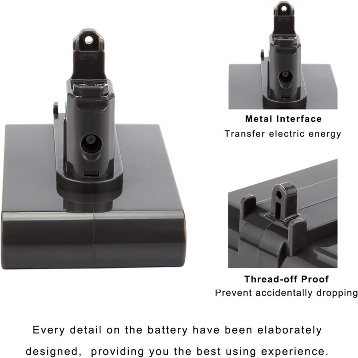 Акумулятор Exmate 22,2 В 3,5 Ач для Dyson DC31/DC35/DC44/DC45 Animal (лише тип B)