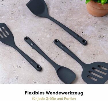 Набір кухонних аксесуарів Hoffmann Küchenhelfer-Set, 16 предметів, антрацит, силікон, нержавіюча сталь, для кухні