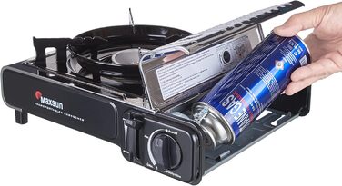 Газовий балонний нагрівач Maxsun з нержавіючої сталі з кейсом