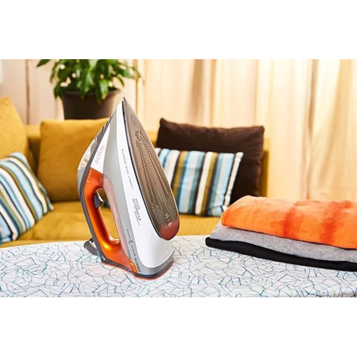 Праска з пароутворенням Solac CVG9511 - праска з керамічним покриттям, 2800 Вт, чорний, помаранчевий, білий