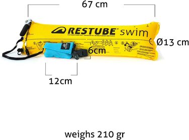 Плавальний буй Restube Swim 67 см чорний