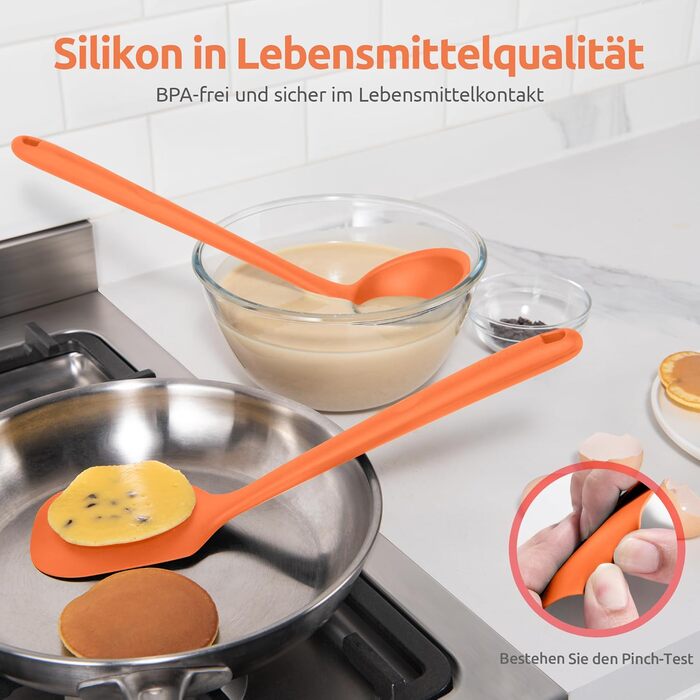 Набір кухонних аксесуарів U-Taste з силікону (5 шт.), стійкий до 315°C, BPA-free, для приготування, перемішування, обсмажування