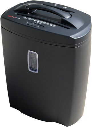 Шредер Genie 580XCD Plus: знищення документів P-4, для CD/DVD, 10 аркушів, 21 л, чорний