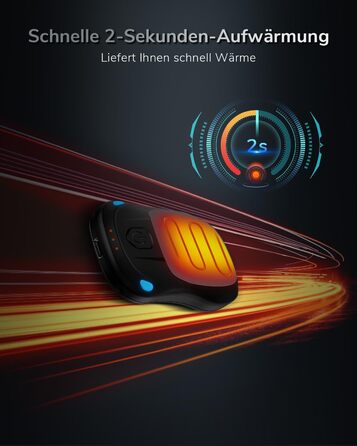 Електричний грієчка для рук, перезаряджуваний, USB, набір 2 шт. (сірий)