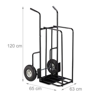 Візок для дров Relaxdays XL з металу