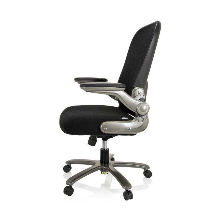 Крісло для важких навантажень / Офісне крісло INSTRUCTOR T I Titan XXL з сітчастою/тканинною оббивкою, чорного кольору hjh OFFICE