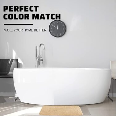 Килимок для ванної кімнати GONICVIN, 60x90 см, з м'якої мікрофібри, можна прати, з антиковзаючою основою, для ванної кімнати, вітальні (Блакитний)