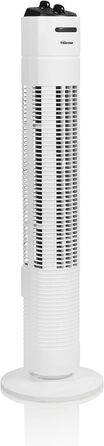 Баштовий вентилятор Tristar, коливальний на 85, потужність 40 Вт, з функцією таймера, ідеально підходить для використання в спальні, білий (VE-5806)
