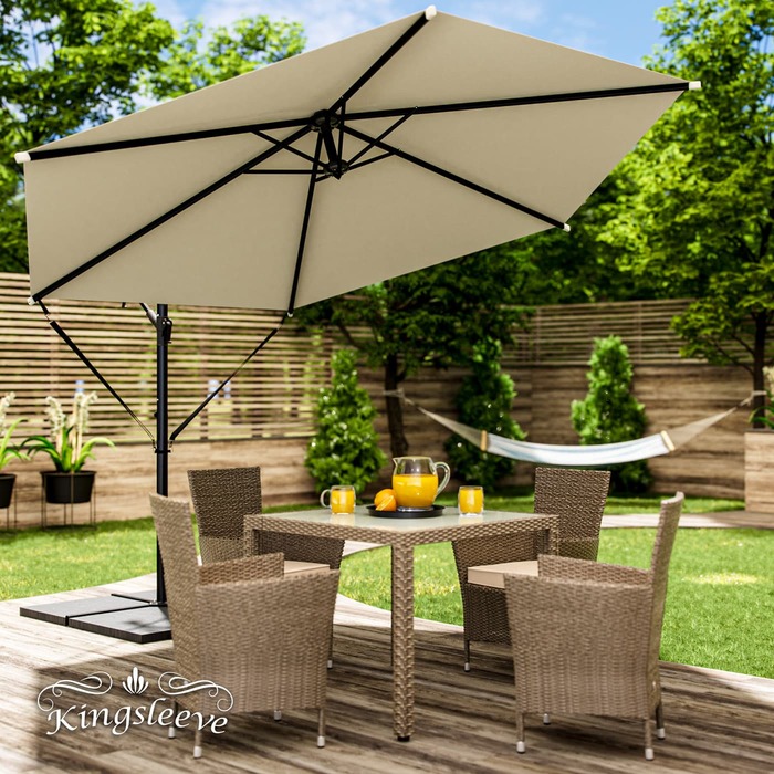 Cantilever Parasol Alu Cream Ø300см Захист від ультрафіолету 80+