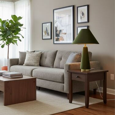 Лампа настільна Relaxdays з абажуром з оксамиту