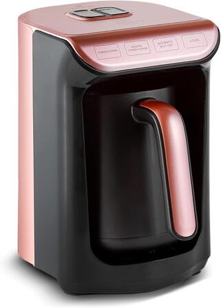 Кавомашина KARACA Hatır Roast для приготування турецького кави, рожеве золото, 5 чашок, 535W, з системою попередження, ложка, легке очищення