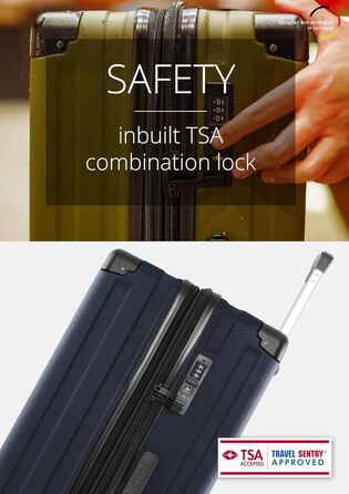 Набір валіз Hauptstadtkoffer Q-Damm (S+L) - 2 шт., TSA, темно-синій колір, Rollkoffer, валіза для подорожей