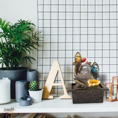 Керамічний фонтанчик для дому з мотивом метелика, настільний фонтан з насосом та обертовою кулею, водяний фонтан