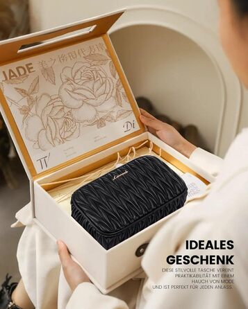 LOVEVOOK Сумка через плече жіноча, маленька сумочка кросбоді, чохол для телефону, сумка на плече, шкіра PU, чорна