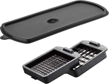 GEFU Треппо - багатофункціональний кухонний нарізчик для овочів, фруктів, сиру та салату (чорний)