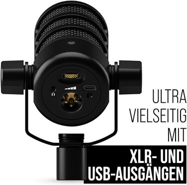 Мікрофон RØDE PodMic XLR/USB для подкастів, стрімінгу, ігор та музики