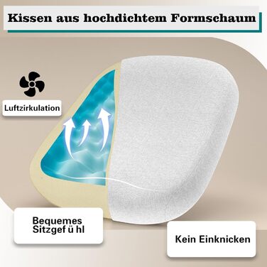 Ергономічне крісло для офісу з регульованою підголівником та поперековою підтримкою – високе офісне крісло з сітчастою спинкою та м'яким сидінням, вішалка для одягу та функцією блокування (білий та сірий)