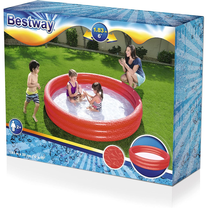 Дитячий басейн Bestway Classic Ø 183 x 33 см, в асортименті
