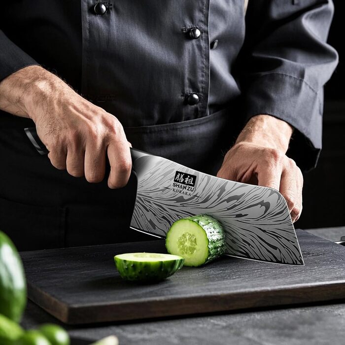 Японський кухонний ніж SHAN ZU з порошкової сталі, професійний шеф-ніж, 18 см